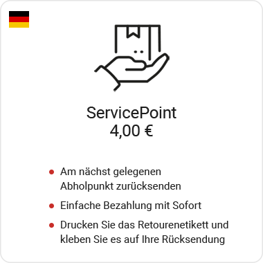 Retour via ServicePoint in Nederland
