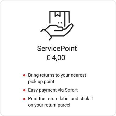Retour via ServicePoint in Nederland