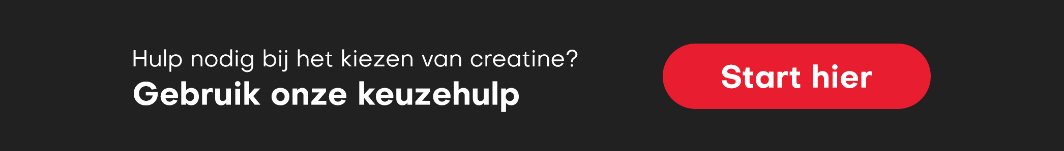 Creatine Keuzehulp