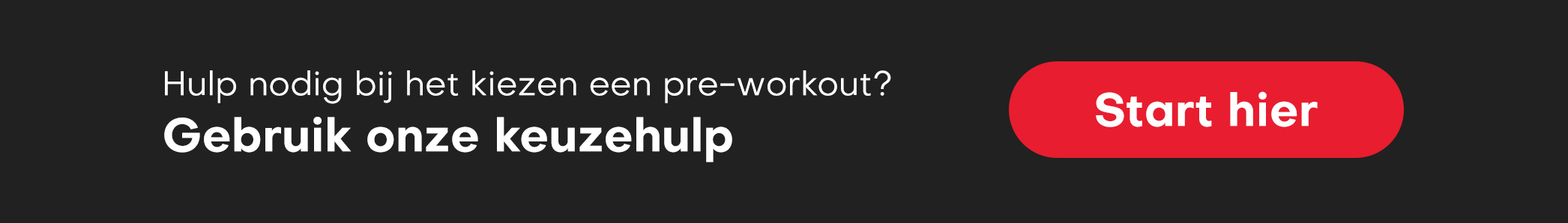 Pre-workout Keuzehulp