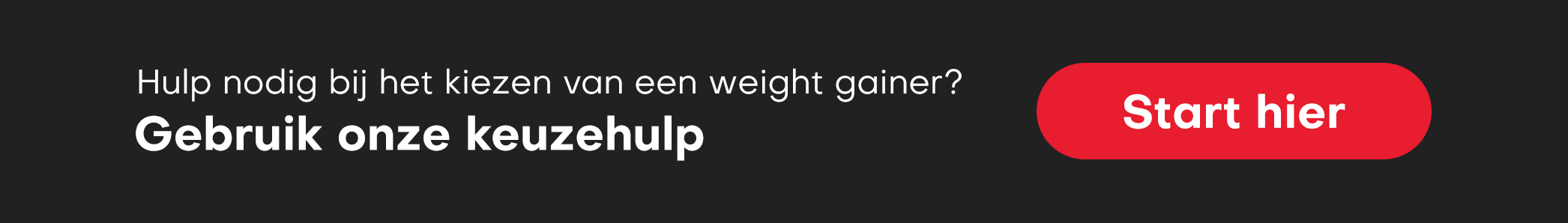 Weight Gainer Keuzehulp