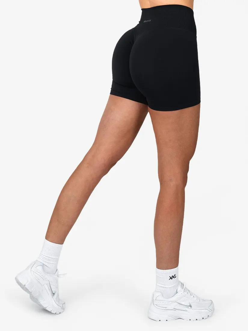 Size chart for Sculpt Seamless Shorts - Black