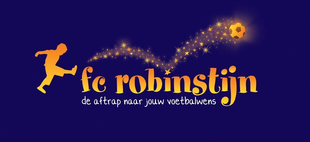 Logo van FC Robinstijn, stichting die voetbalwensen vervult voor kinderen