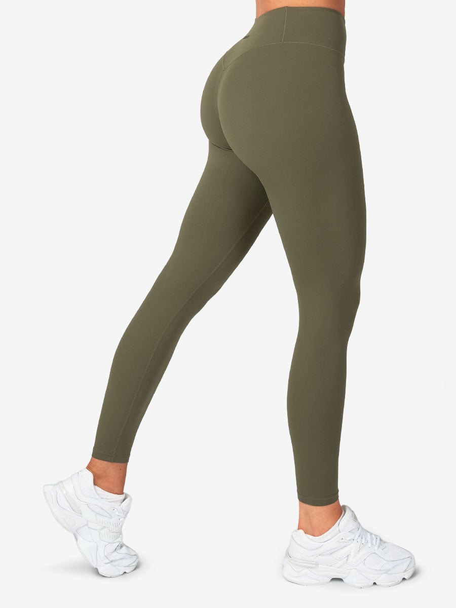 Performance Leggings – Olive Green – S