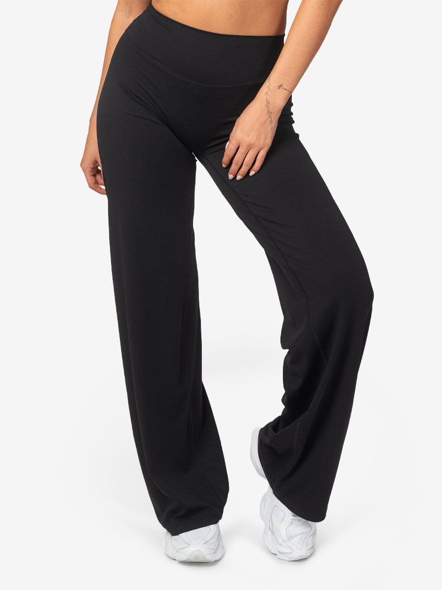 Straight Leg Tights - Black - XS