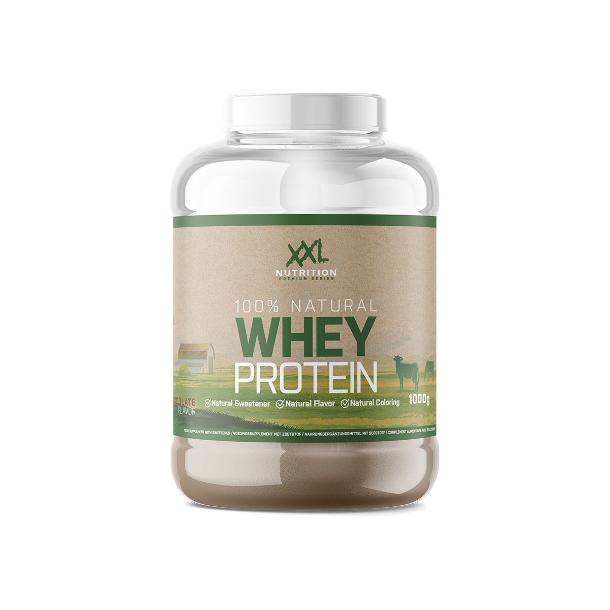 XXL Nutrition 100% Natural Whey Protein Chocolade 1000 gram