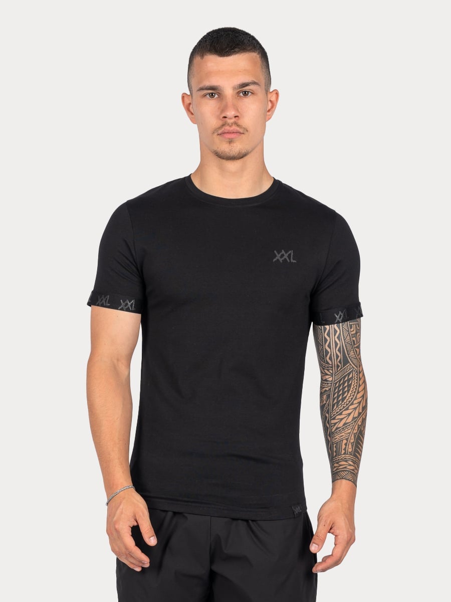 XXL Sportswear Iconic T-Shirt - Black Zwart S