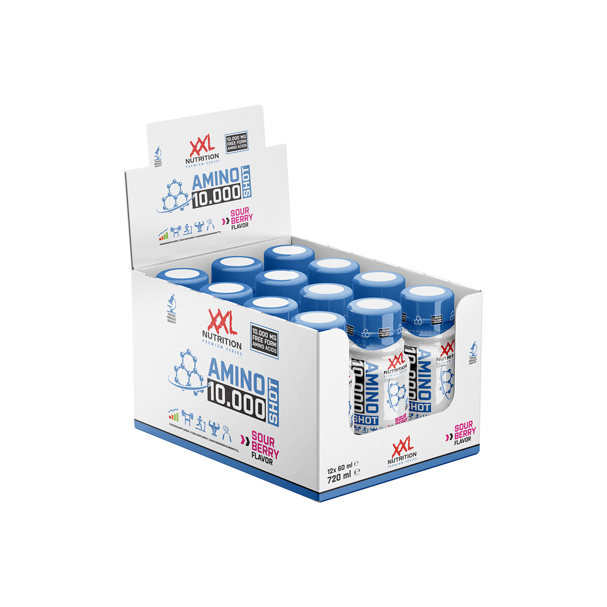 XXL Nutrition Amino Shot 10.000 - 12-pack