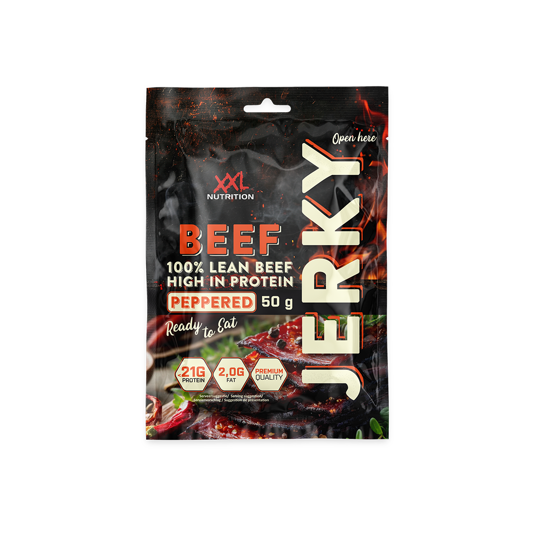 XXL Nutrition Beef Jerky Pepper 50 gram