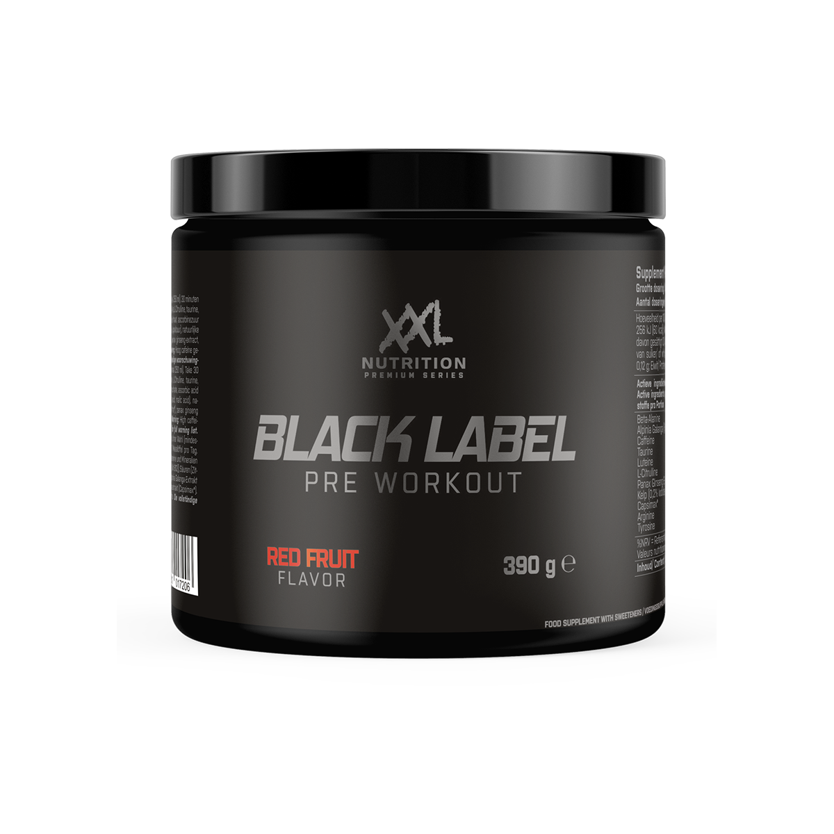 XXL Nutrition Black Label - Pre Workout Red Fruit