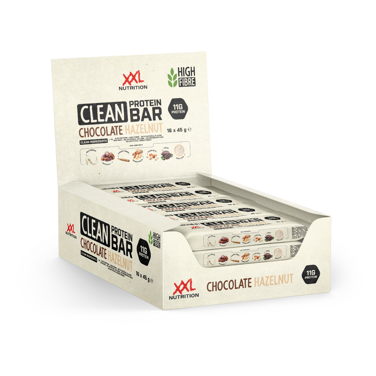 XXL Nutrition Clean Protein Bar Chocolade 16 pack