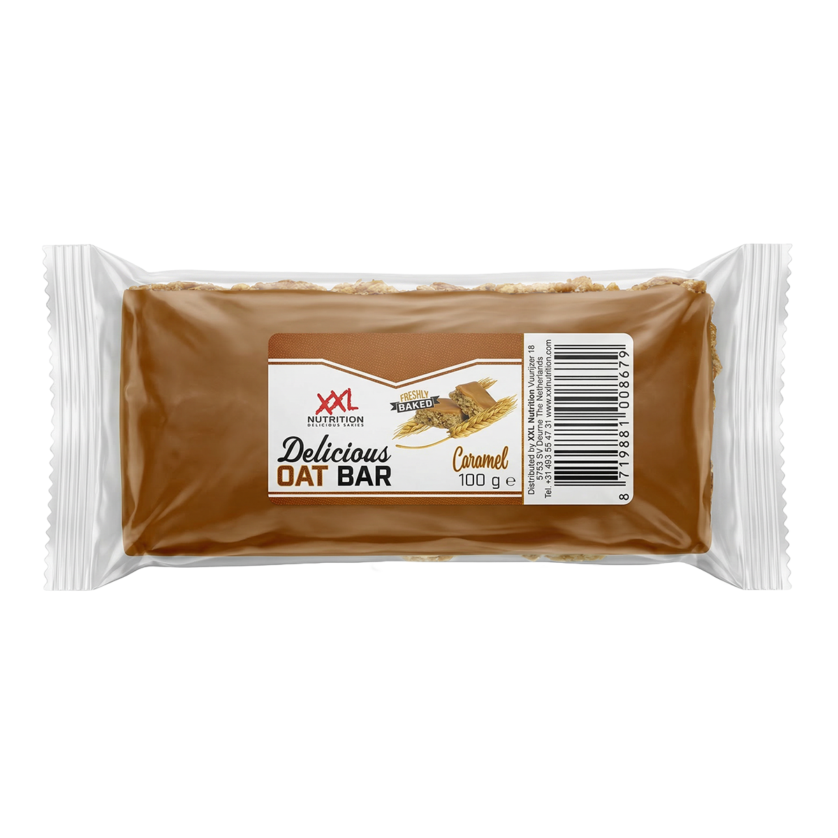 XXL Nutrition Delicious Oat Bar Karamel 1 reep - 100 gram