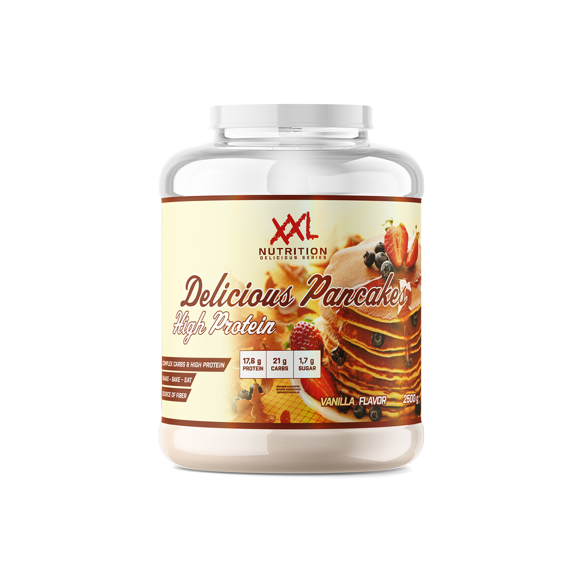XXL Nutrition Delicious Protein Pancakes Vanilla 2500 gram