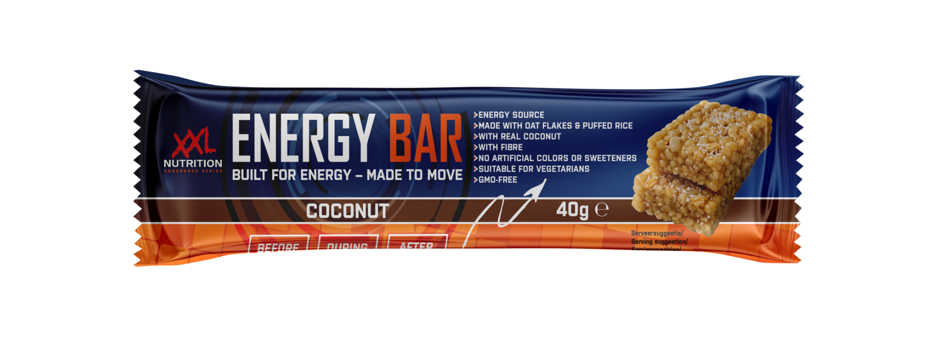 XXL Nutrition Energy Bar Kokos 1 reep (40 gram)