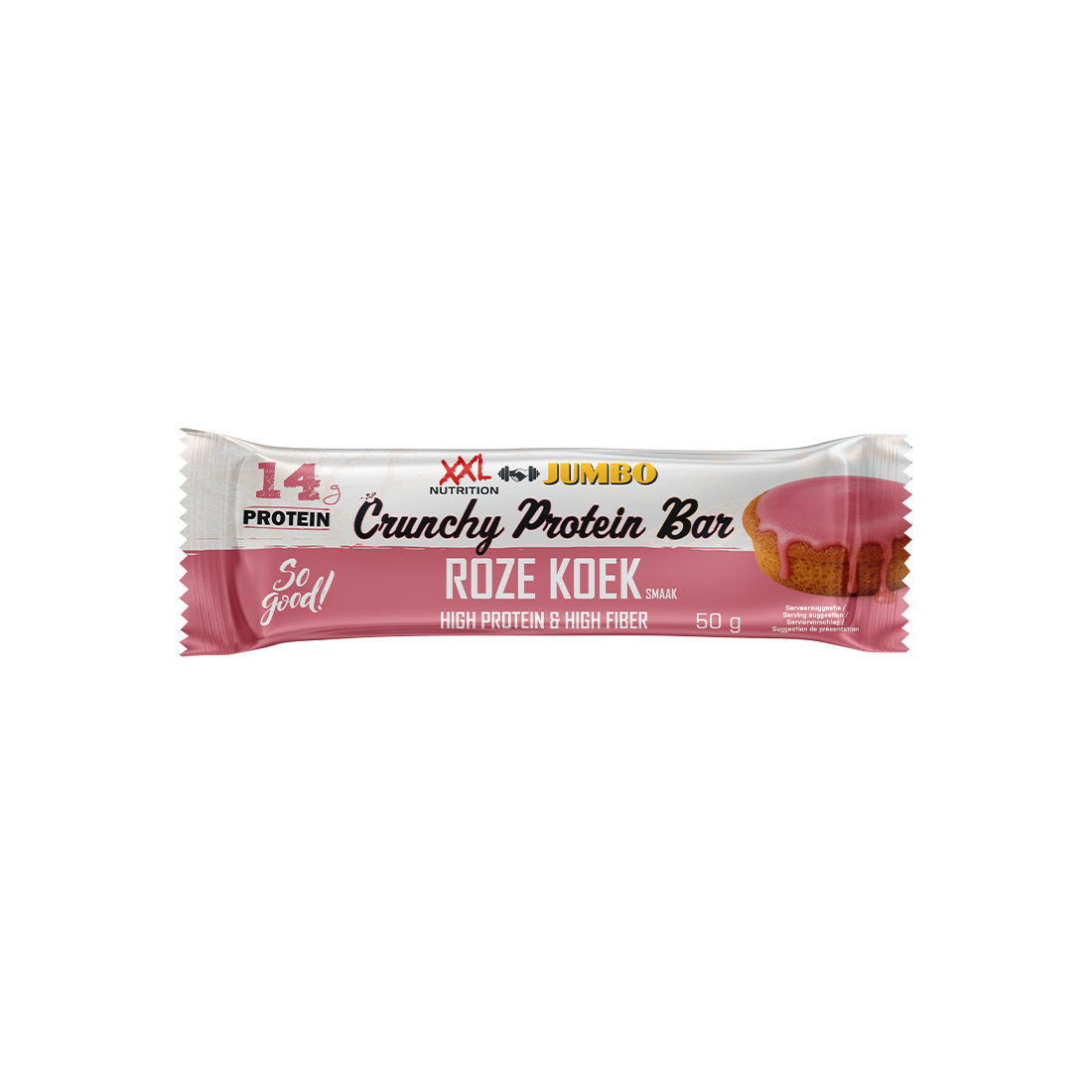 XXL Nutrition Crunchy Protein Bar Roze Koek 12 Pack