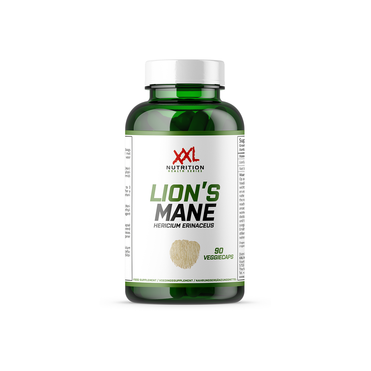 XXL Nutrition Lion’s Mane Extract - 500 mg - 90 capsules