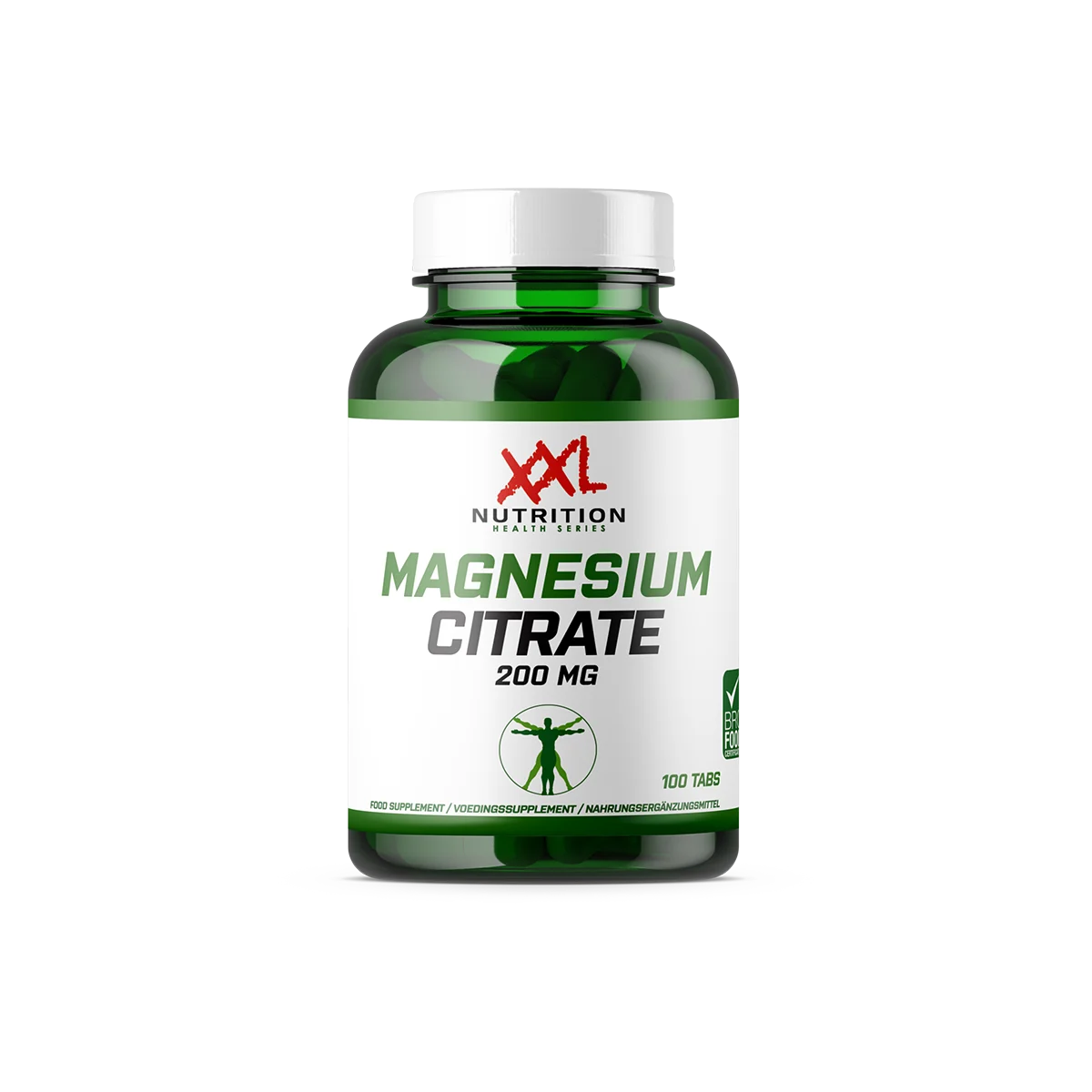 Xxl Nutrition Magnesium Citraat - 200mg-100 Tabletten