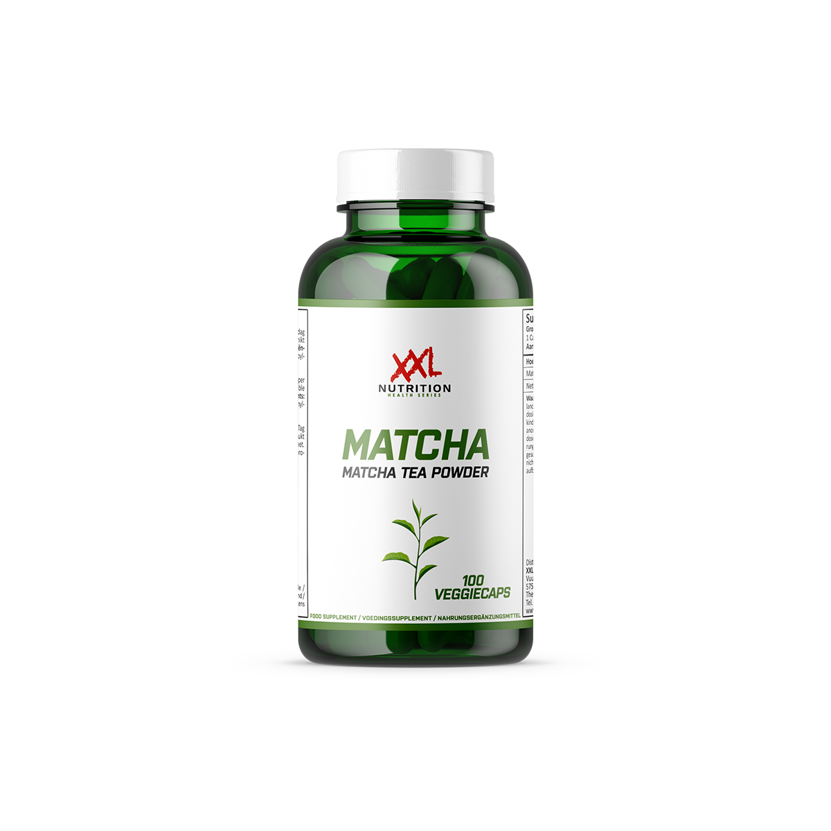 Xxl Nutrition Matcha Theepoeder - 500 Mg - 100 Capsules