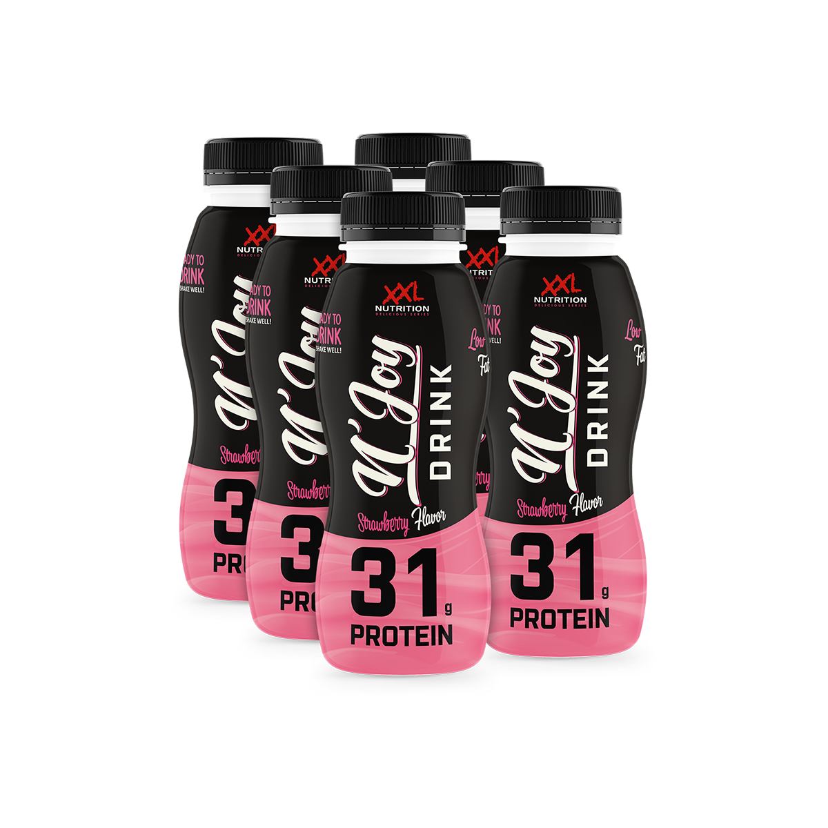 XXL Nutrition N'Joy Protein Drink Aardbei 6 Pack - 310ml