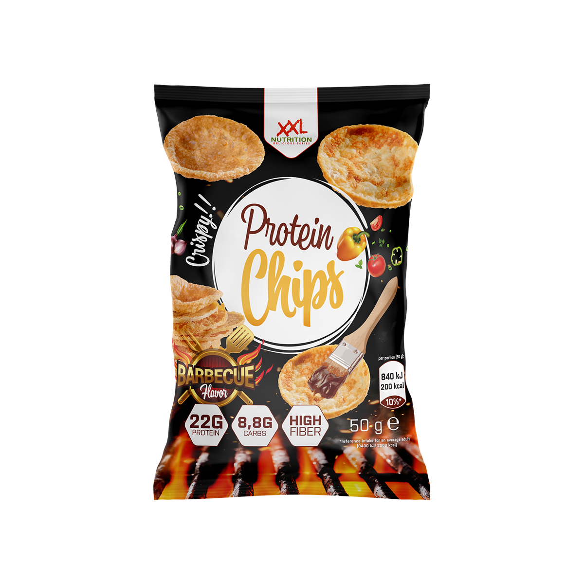 XXL Nutrition Protein Chips BBQ 1 Zakje 50 gram