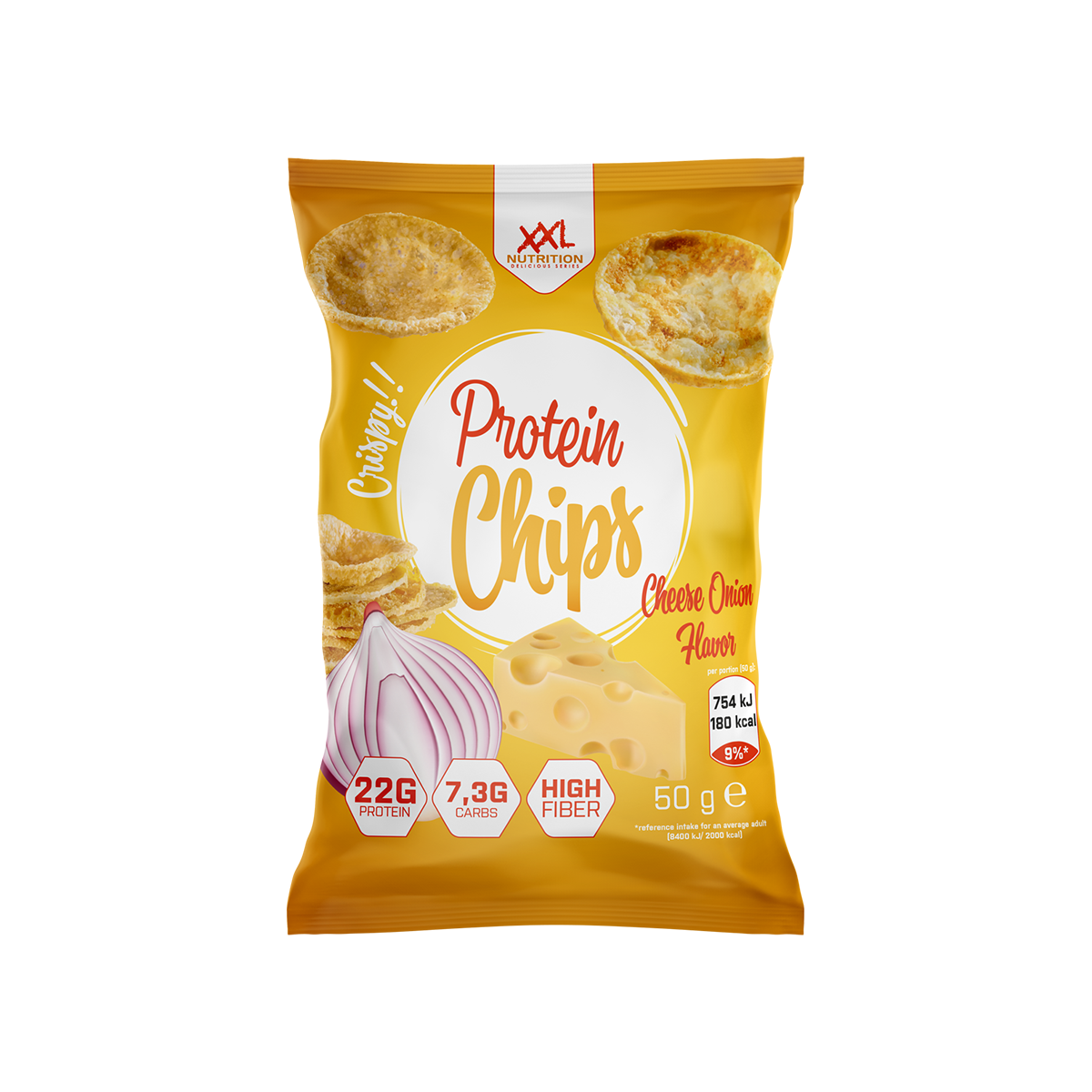 XXL Nutrition Protein Chips Cheese Onion 1 Zakje 50 gram