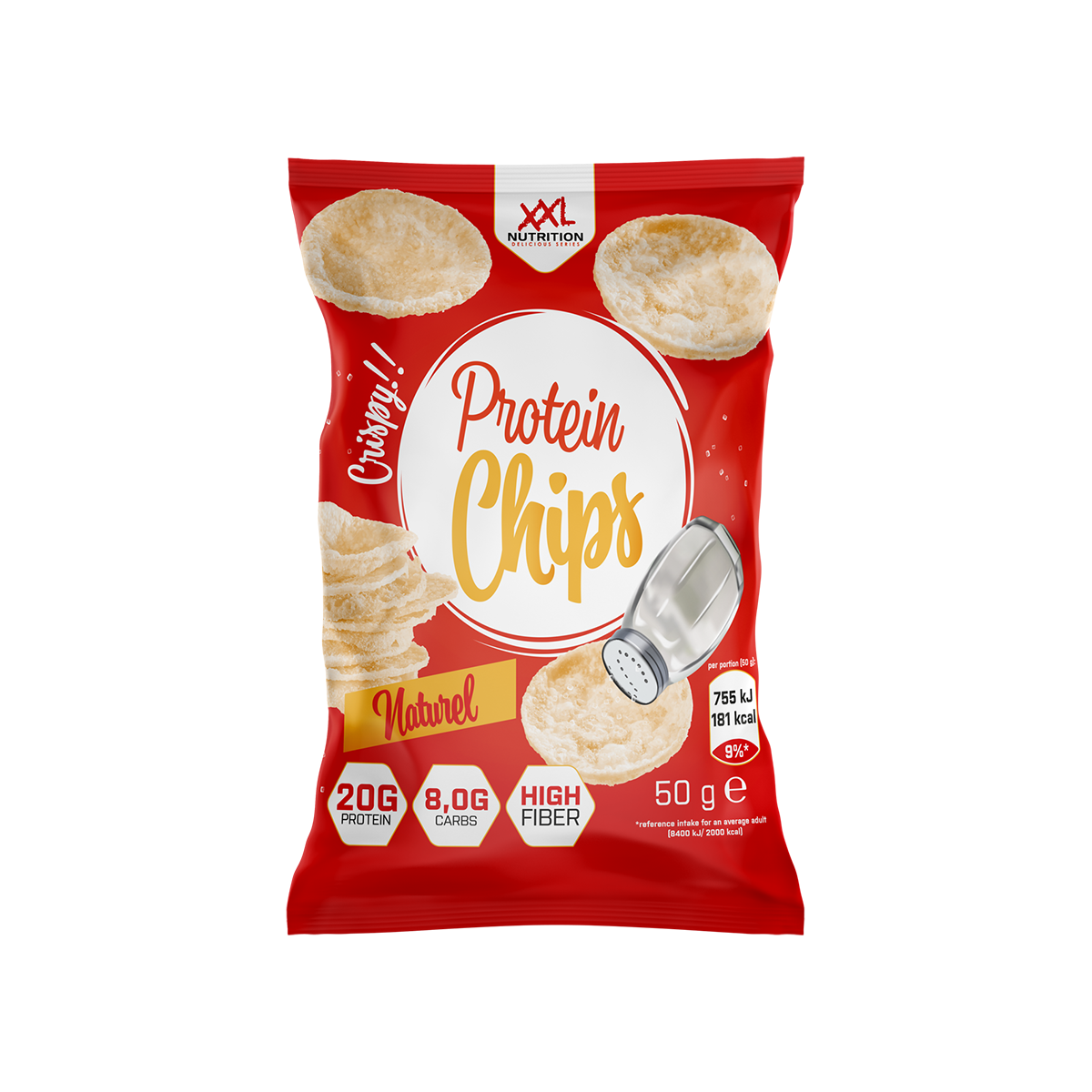XXL Nutrition Protein Chips Natural 1 Zakje 50 gram
