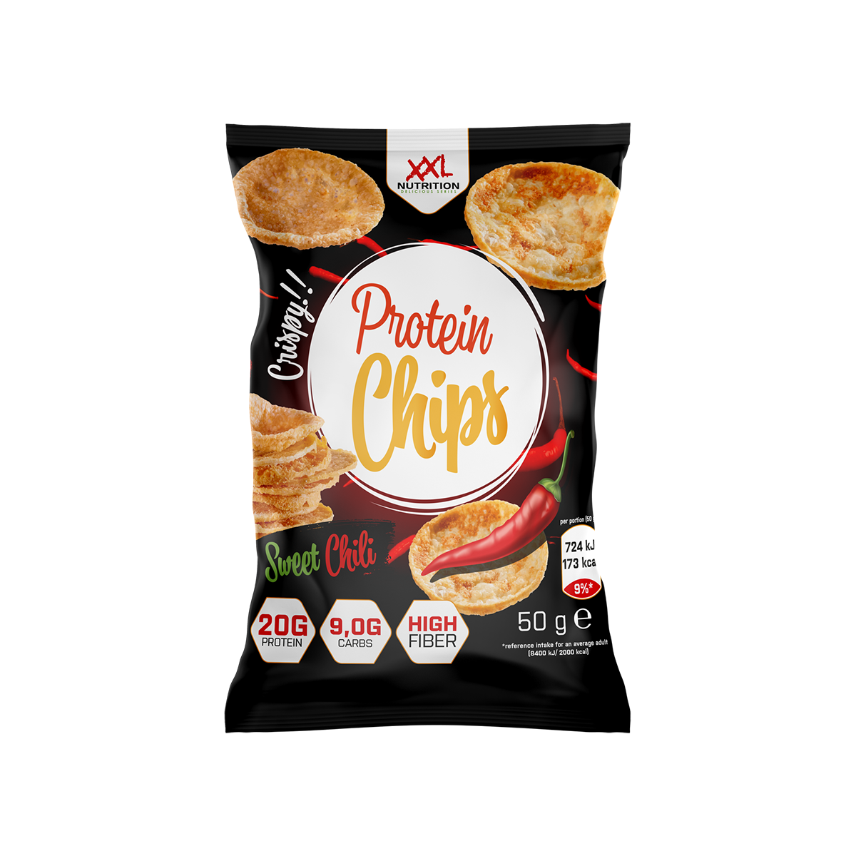 XXL Nutrition Protein Chips Sweet Chili 1 Zakje 50 gram