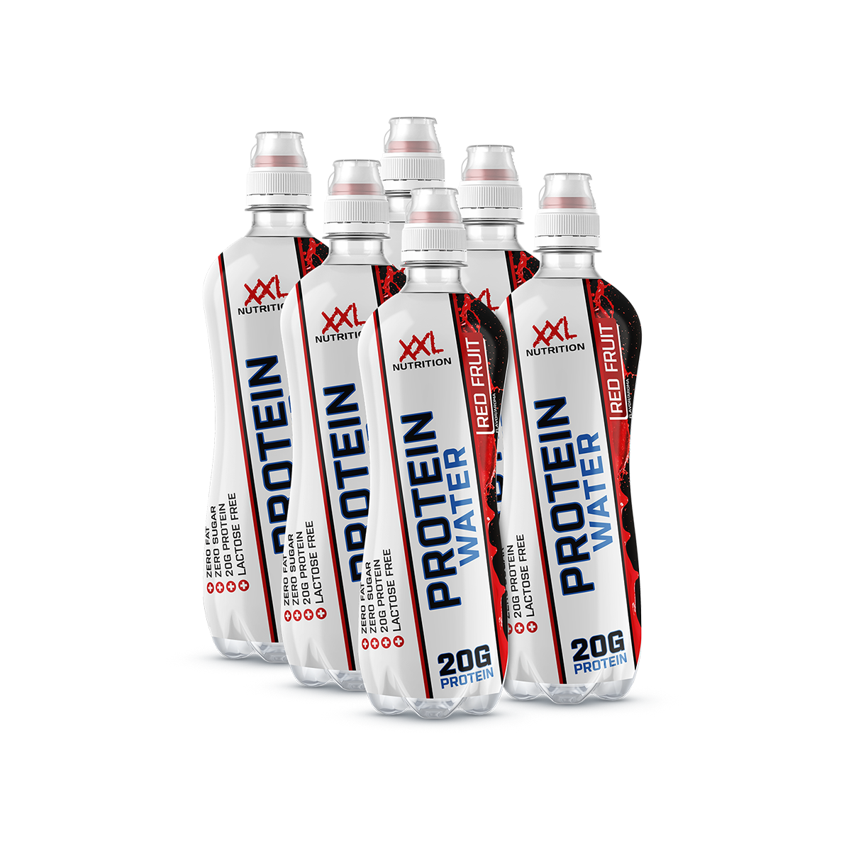 XXL Nutrition Protein Water Red Fruit 6 Pack - 500ml