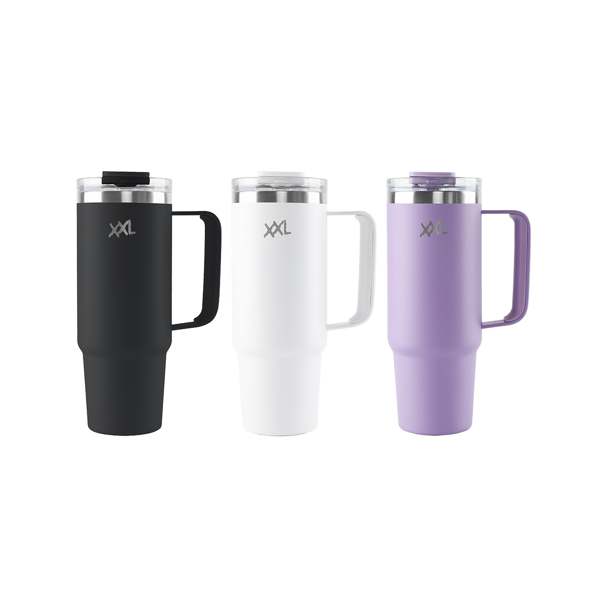 XXL Nutrition RVS Tumbler met Handvat en Rietje