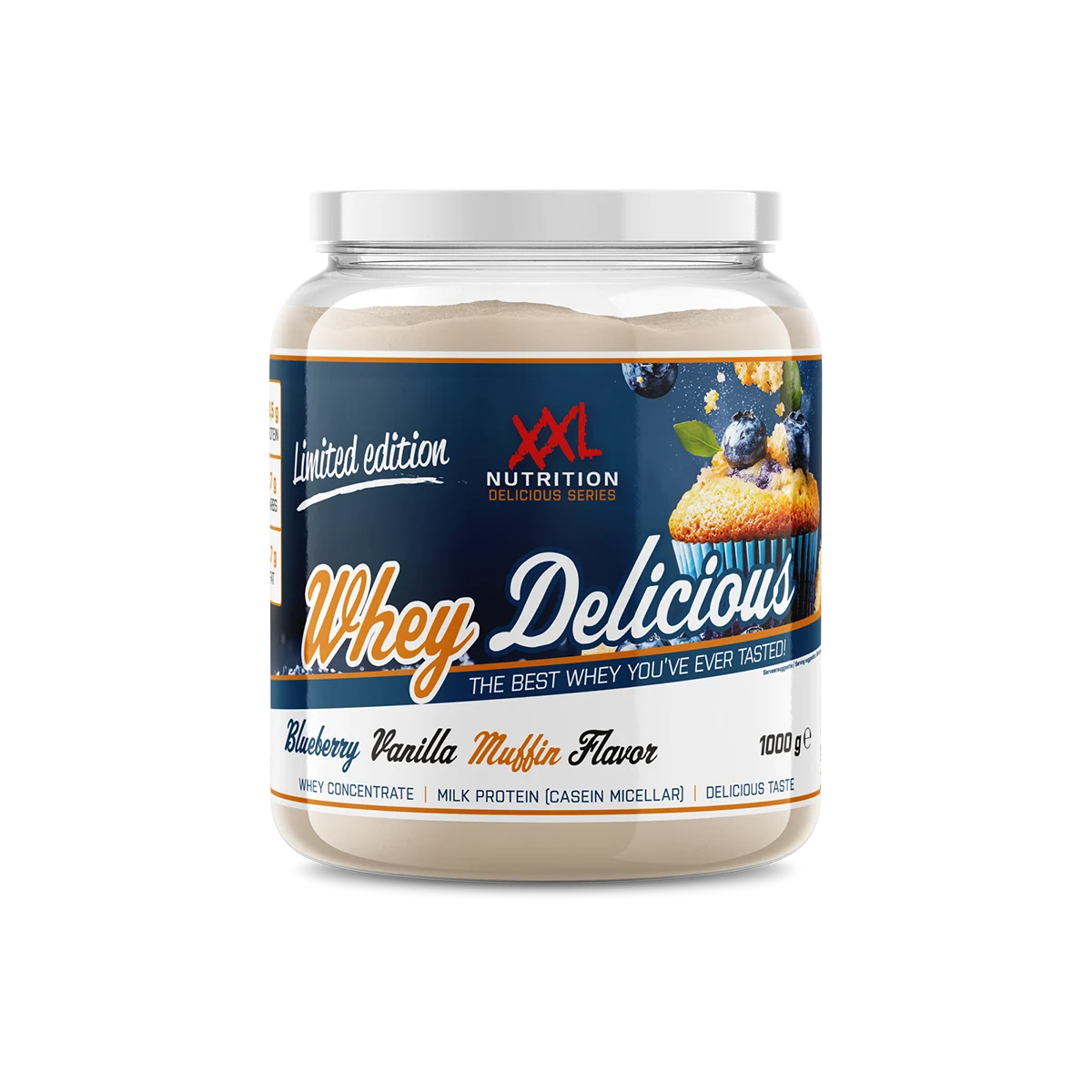 XXL Nutrition Whey Delicious Blueberry Vanilla Muffin (Limited Edition) 1000 gram